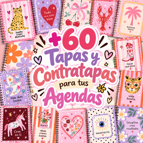 Pack 4 en 1 Agendas Imprimibles  + 8 Bonos de Regalo